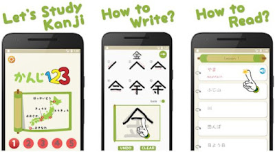 Aplikasi belajar kanji Jepang